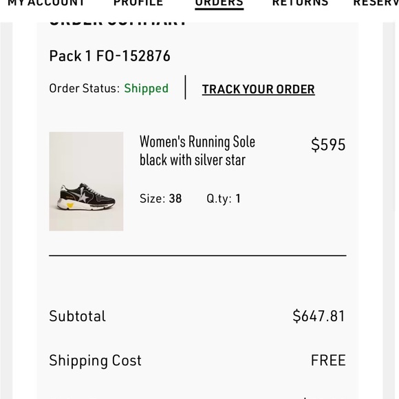 Golden Goose Women's Running Sole Athletic Sneaker Black With Silver Star Sz 38 - Picture 14 of 15